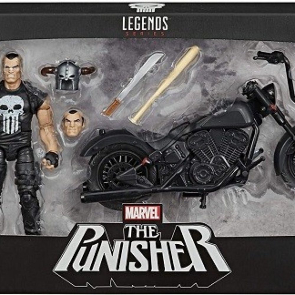 NEW!  Marvel Legends Series 6-inch The Punisher Action Figure with Motorcycle